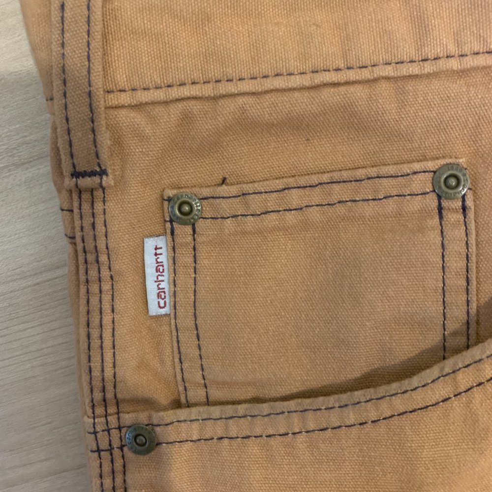 CARHARTT men’s original tan carpenter pants tags missing - Picture 3 of 8